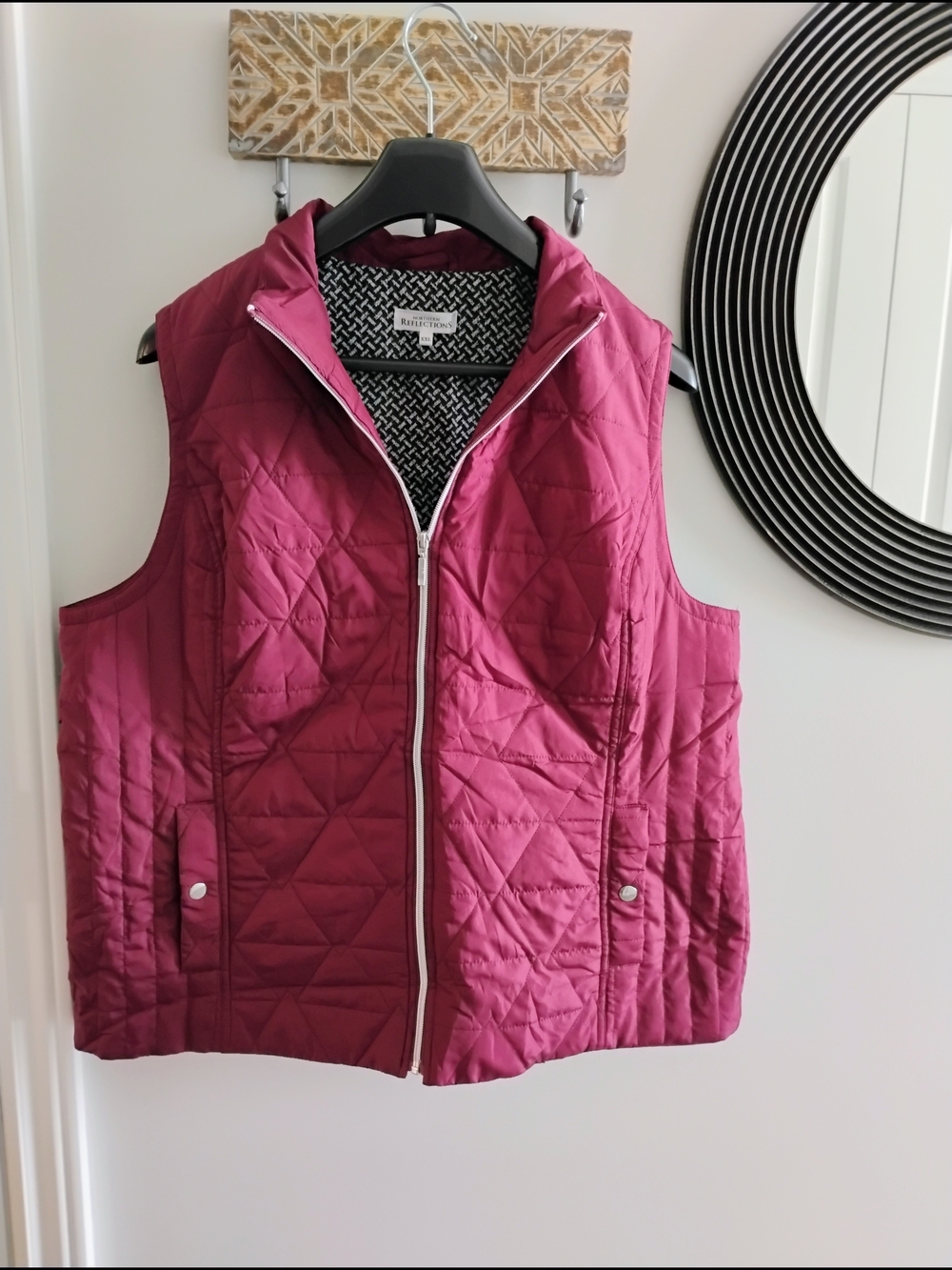 Northern Reflections Quilted Vest Maroon XXL Ladies